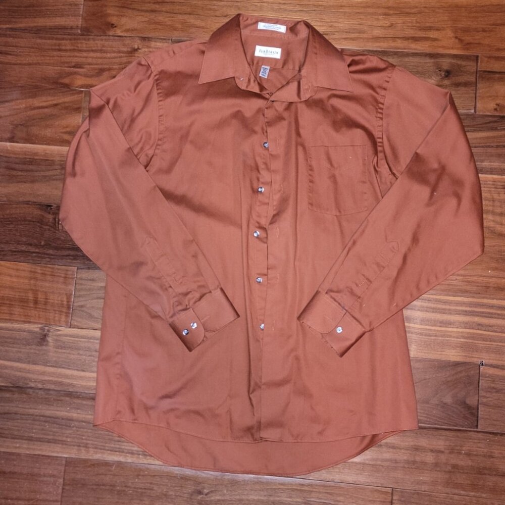 Van Heusen Wrinkle Free Lux Sateen Dress Shirt